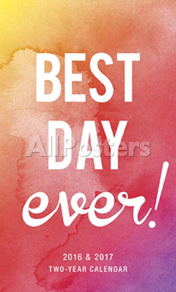 オールポスターズの best day ever 2016 2 year pocket planner
