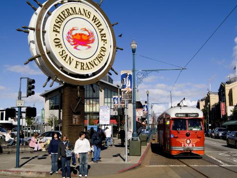 Fisherman/'s Wharf San Francisco California Travel Print POSTER