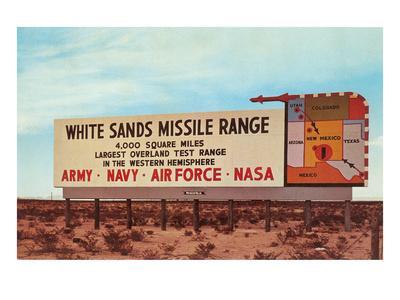 sands missile range mexico billboard posters
