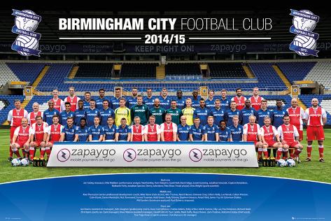 Birmingham City FC  Team 14/15 Poster  AllPosters.co.uk