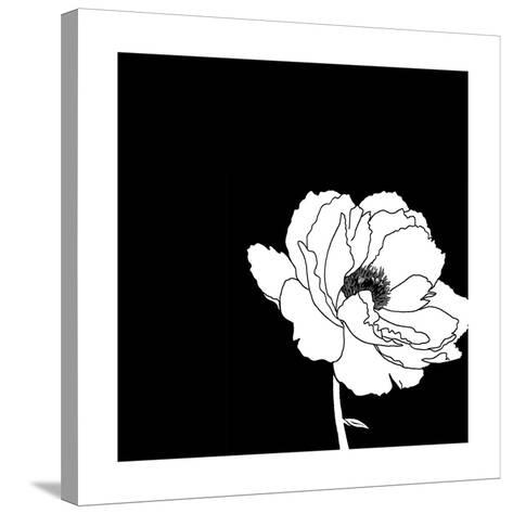 black flower print