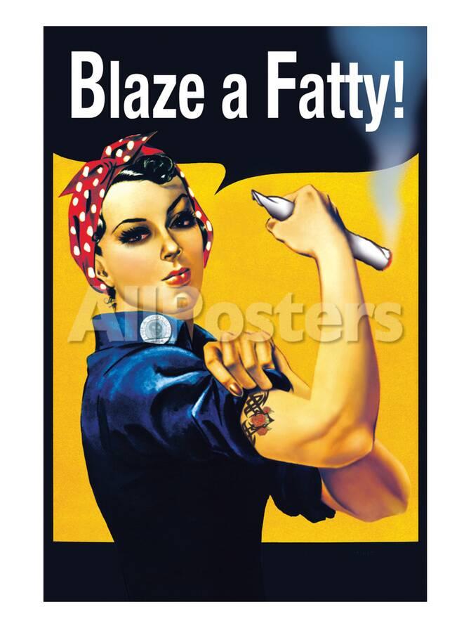 オールポスターズの blaze a fatty 高品質プリント