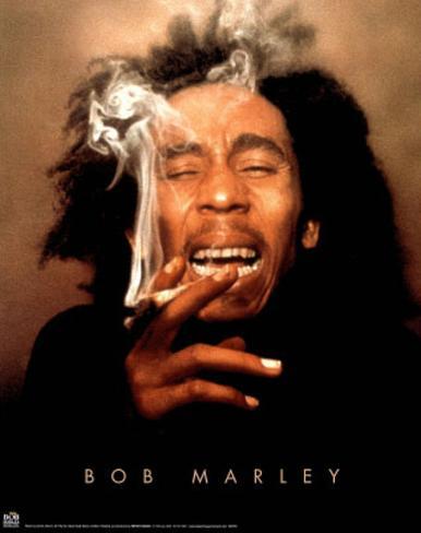 Bob Marley Smoking Ganja