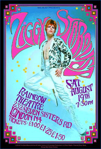 Vintage David Bowie Poster Art Print Black /& White Card or Canvas