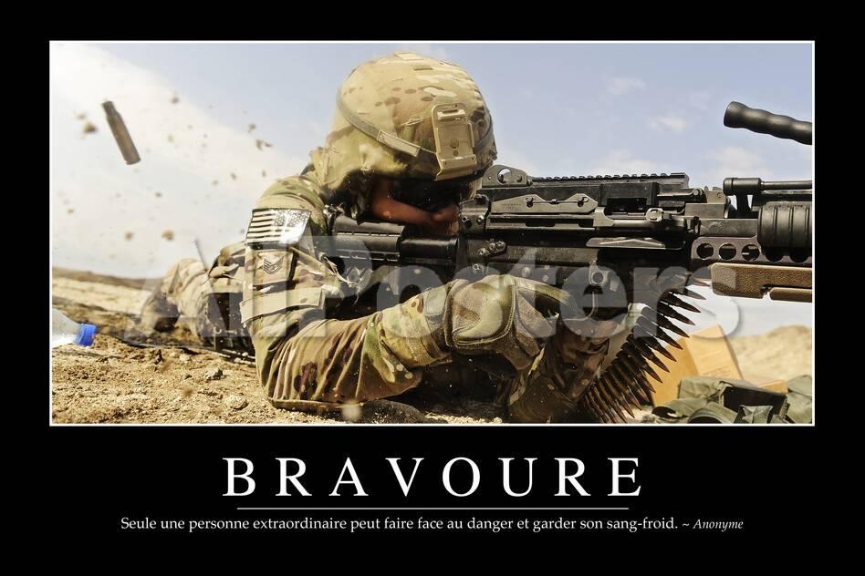 Bravoure Citation Et Affiche D Inspiration Et Motivation Photographic Print Allposters Com
