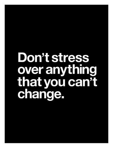 Dont Stress Anything That You Cant Change Print by Brett Wilson ...