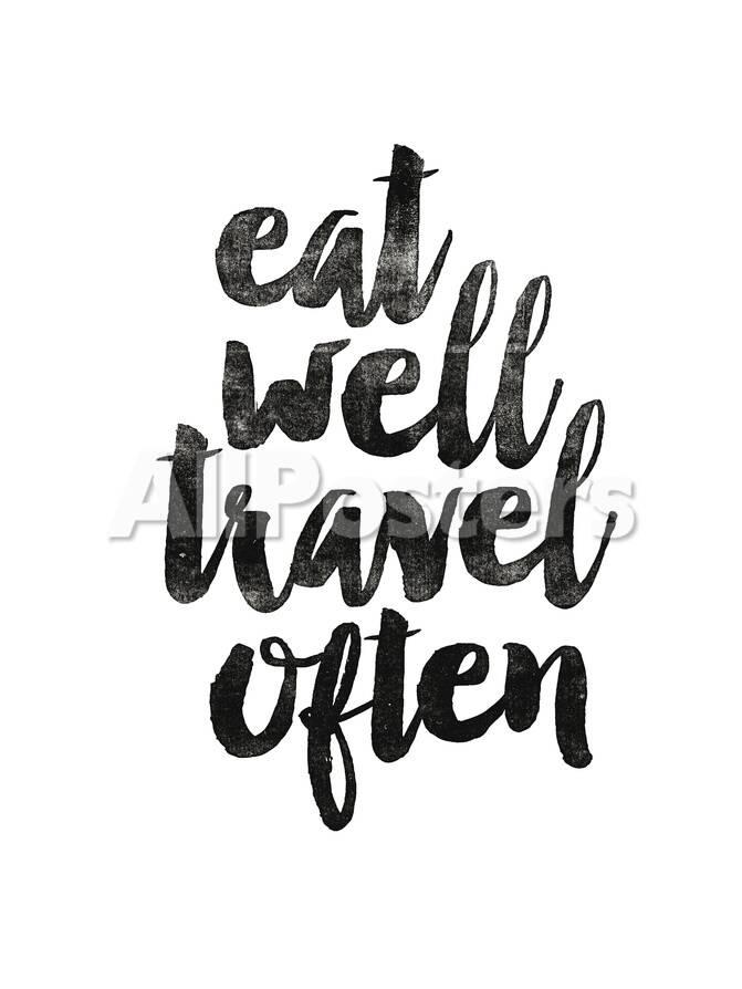 オールポスターズの brett wilson eat well travel often 2 高画質プリント