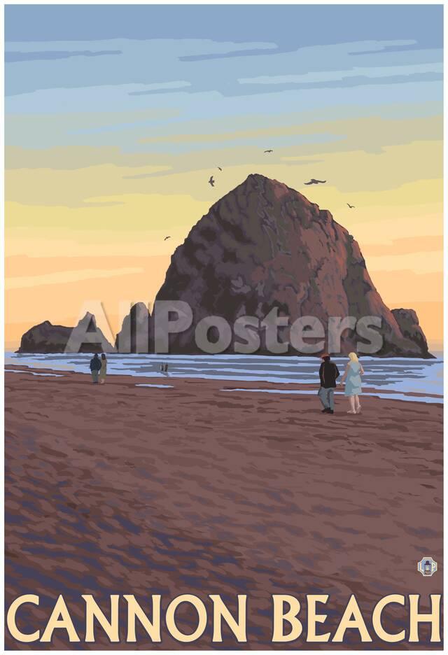 Cannon Beach Oregon Haystack Rock View Prints At Allposters