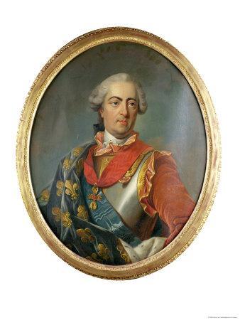 Portrait of King Louis XV of France, Wearing the Order of the Golden Fleece Giclee Print by ...