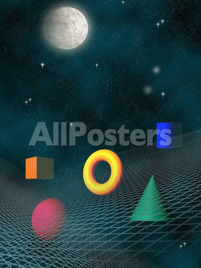 オールポスターズの キャロル マイク ワーナー space background with