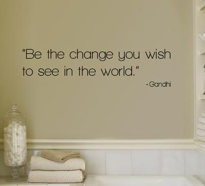 Change - Gandhi Wall Decal at AllPosters.com