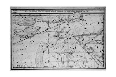 Chart Showing Path of Halley's Comet Giclee Print at ...