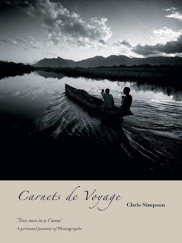 Two Men In A Canoe Giclee Print by Chris Simpson - at 