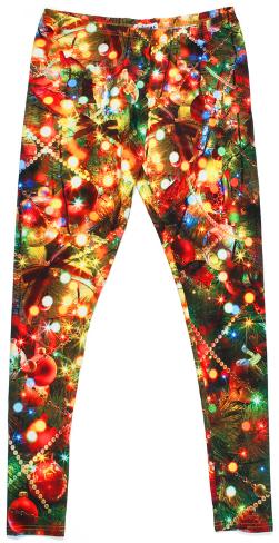 christmas light leggings