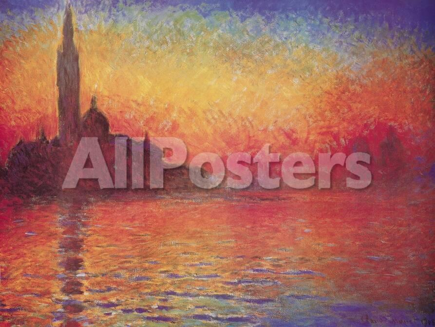 San Giorgio Maggiore By Twilight Dusk In Venice C 1908 Prints San Giorgio Maggiore By Twilight Dusk In Venice C 1908 Prints Claude Monet At Allposters