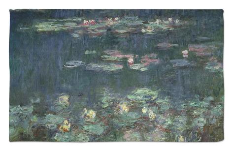 Waterlilies Green Reflections 1914 18 Right Section Rug By Waterlilies Green Reflections 1914 18 Right Section Rug By Claude Monet At Allposters