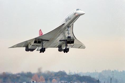 Concorde Supersonic Airliner Landing at Airport Photographic Print ...