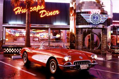 'Corvette, 1958 with Diner' Posters - | AllPosters.com