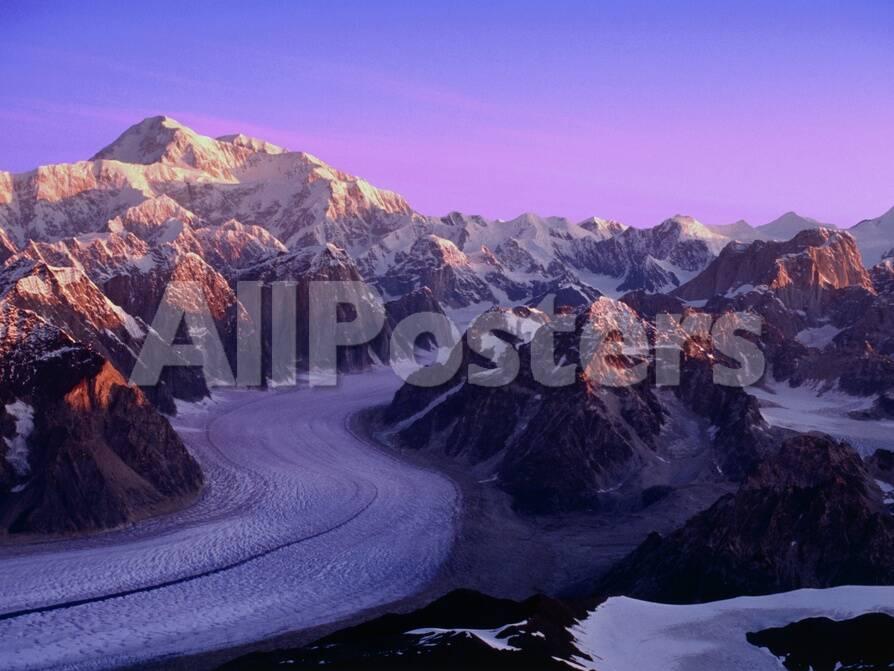 'Mount McKinley and Ruth Glacier' Photographic Print