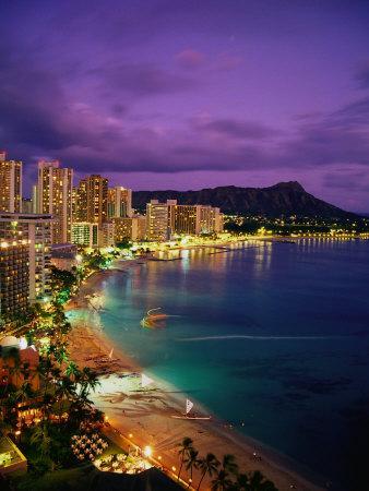 'Waikiki Beach, Honolulu, HI' Photographic Print - Dave Bartruff