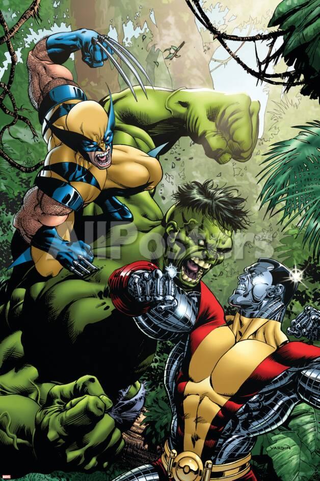 オールポスターズの デイヴィッド ヤーディン x men vs hulk no 1