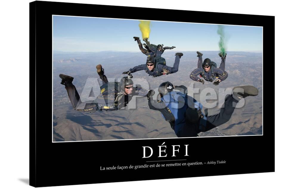 Defi Citation Et Affiche D Inspiration Et Motivation Photographic Print Allposters Com
