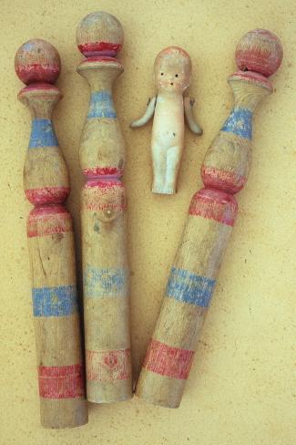 childrens wooden skittles