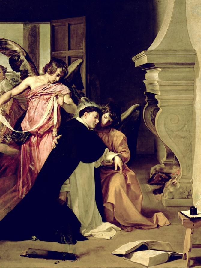 Temptation Of St Thomas Aquinas Giclee Print By Diego Velazquez At
