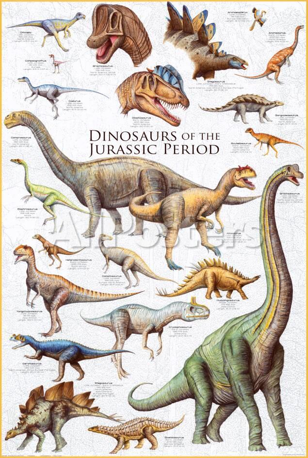 dinosaurs jurassic period posters