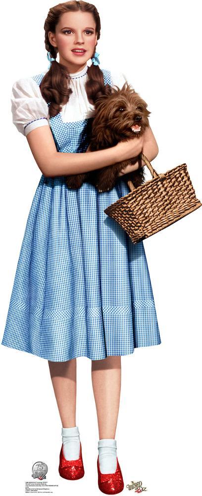 Dorothy Holding Toto - Wizard of Oz 75th Anniversary Lifesize Standup'  Cardboard Cutouts | AllPosters.com