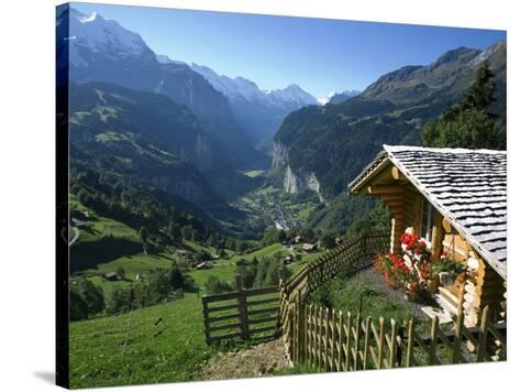 switzerland lauterbrunnen oberland valley berner wengen cabin alpine houses swiss photographic doug pearson alps places bernese allposters posters farm frame