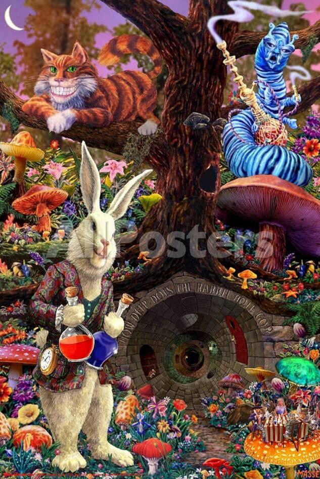 Down The Rabbit Hole Alice In Wonderland Prints At Allposters Com