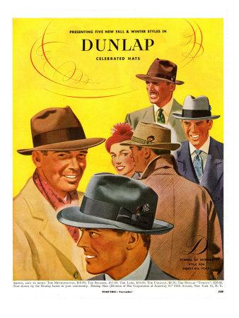 'Dunlap, Magazine Advertisement, USA, 1950' Giclee Print | AllPosters.com