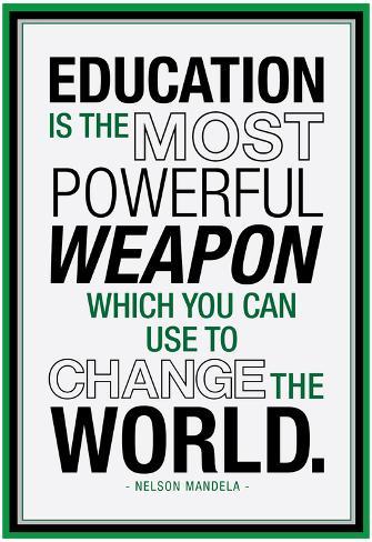 Education Nelson Mandela Quote Prints at AllPosters.com