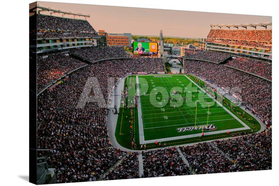 Elevated View Of Gillette Stadium Home Super Bowl Champs New Elevated View Of Gillette Stadium Home Super Bowl Champs New England Patriots Nfl Team Pla Photographic Print At Allposters Com