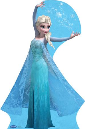 'Elsa - Snow Flakes - Disney's Frozen Lifesize Standup' Cardboard ...