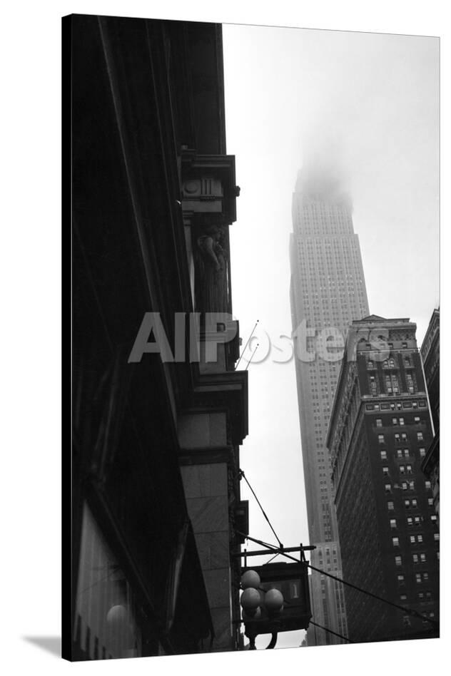 Empire State Building Burning After Plane Crash Photographic Print Allposters Com