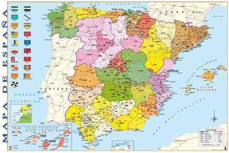 kartta espanja Espanjan kartta Julisteet AllPosters.fi sivustossa kartta espanja