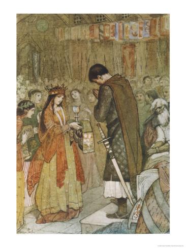 parsifal parzival prays for guidance giclee print by evelyn paul