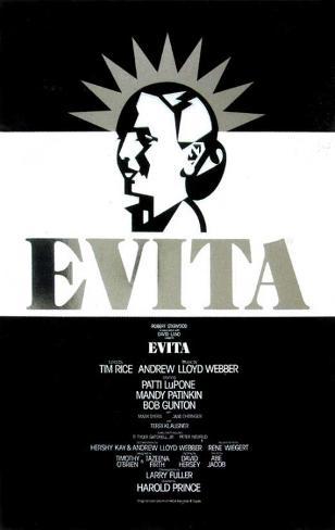 Evita broadway poster 1979 Evita broadway poster 1979