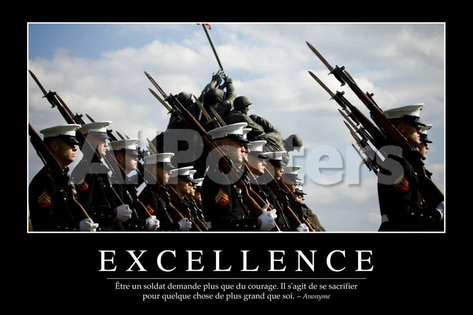 Excellence Citation Et Affiche D Inspiration Et Motivation Photographic Print Allposters Com