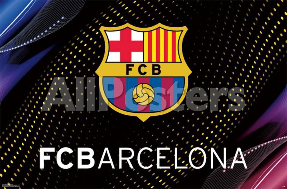オールポスターズの fc barcelona logo 14 高品質プリント