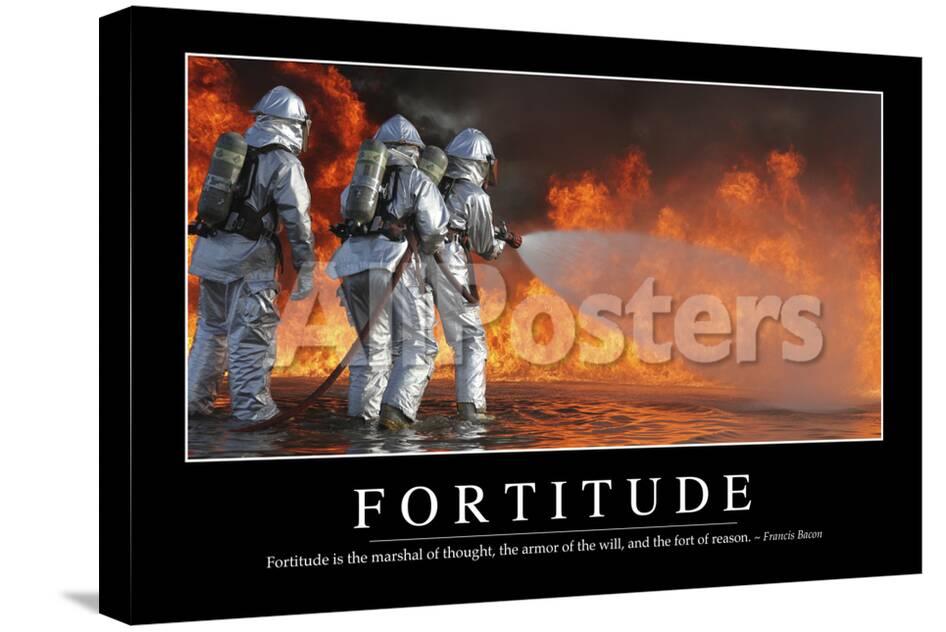 Fortitude Inspirational Quote And Motivational Poster Photographic Print Allposters Com