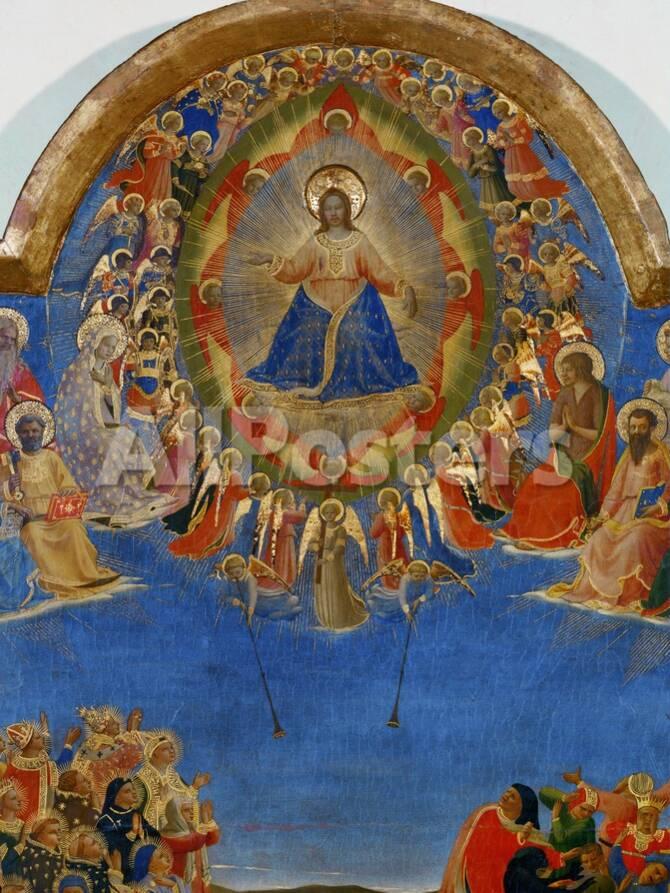 The Last Judgement Christ In His Glory Surrounded By Angels And Saints Fresco Around 1436 Giclee Print Fra Angelico Allposters Com