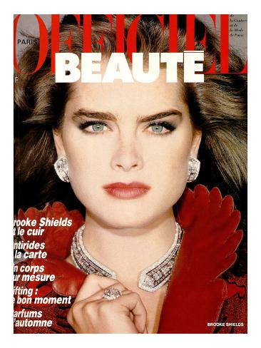 L'Officiel, October 1985 - Brooke Shields Art by François Lamy at ...