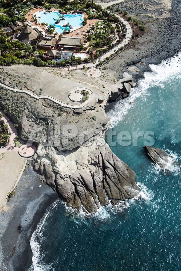 Tenerife La Caleta Playa De La Enramada Costa Adeje Volcano