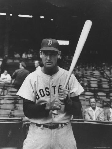Boston Red Sox Player Ted Williams Premium Photographic Print by Frank ...