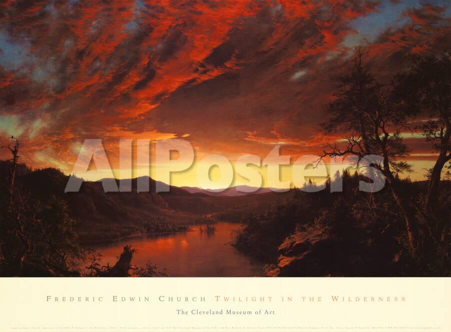Twilight In The Wilderness C 1860 Print By Frederic Edwin Church At Twilight In The Wilderness C 1860 Print By Frederic Edwin Church At Allposters Com
