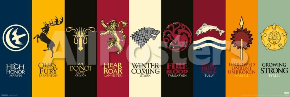 Game Of Thrones House Sigils Posters At Allposters Com