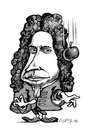 'Isaac Newton, Caricature' Giclee Print - Gary Gastrolab ...